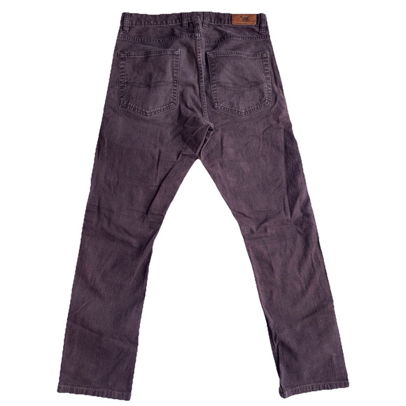 RODD & GUNN Jeans Straight Fit Burgundy Size 32R Cotton Luxury Pants Preppy - Picture 2 of 8